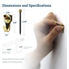 image:imagePHS Brass Picture Hooks Holds 10 lb 25 Pack with Nails for Drywall  Light duty picture and frame hangers holds up to 10 lb brass plated pinsized holes for drywall and plaster
