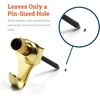 image:imagePHS Brass Picture Hooks Holds 10 lb 25 Pack with Nails for Drywall  Light duty picture and frame hangers holds up to 10 lb brass plated pinsized holes for drywall and plaster