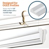 image:imagePHS Brass Picture Rail Hooks Holds 25 lb 25 Pack  Molding hooks for picture rail hanging systems gallery rails dorm rooms amp art hanging25 Pack
