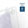 image:imagePHS Clear Acrylic Sign Standoffs 13 mm x 19 mm 4 Pack for 5 mm Panels  Wallmount standoff spacers floating display effect includes screws amp anchors for signs posters amp art19mm x 25mm  4 Pack