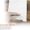 image:imagePHS Clear Rubber Bumpers 1 in Square 20 Pack  Selfadhesive rubber pads kitchen cabinet door bumpers drawer stops noise dampening glass amp frame backsClear