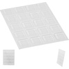 image:imagePHS Clear Rubber Bumpers 1 in Square 20 Pack  Selfadhesive rubber pads kitchen cabinet door bumpers drawer stops noise dampening glass amp frame backsClear