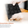 image:imagePHS Clear Rubber Bumpers 1 in Square 20 Pack  Selfadhesive rubber pads kitchen cabinet door bumpers drawer stops noise dampening glass amp frame backsBlack