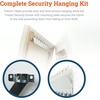 image:imagePHS French Cleat 10 in Holds 50 lb 2 Pairs with Security Lock  10 inch french cleat hangers holds 50 lb per pair with antitheft security screws amp anchors included2 Pack