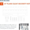 image:imagePHS French Cleat 10 in Holds 50 lb 2 Pairs with Security Lock  10 inch french cleat hangers holds 50 lb per pair with antitheft security screws amp anchors included2 Pack