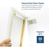 image:imagePHS French Cleat Hanger 10 in Holds 50 lbs 2 Pack  Heavy duty aluminum Zclips mirror brackets for wall mount whiteboards headboards silver finish2 Pack