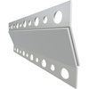 image:imagePHS French Cleat Hanger 10 in Holds 50 lbs 2 Pack  Heavy duty aluminum Zclips mirror brackets for wall mount whiteboards headboards silver finish30 Pack