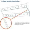 image:imagePHS French Cleat Hanger 10 in Holds 50 lbs 2 Pack  Heavy duty aluminum Zclips mirror brackets for wall mount whiteboards headboards silver finish30 Pack