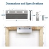 image:imagePHS French Cleat Hanger 3 in Holds 15 lb 3 Pairs with Screws amp Anchors  Aircraftgrade aluminum cleats includes bumpers for frames mirrors amp wall art