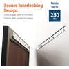 image:imagePHS French Cleat Hanger 30 in with Screws amp Anchors for Mirrors  Aluminum french cleat hanger z bar clip 30 inch includes anchors and bumpers for mirrors art cabinets 1 pack10