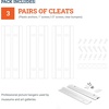 image:imagePHS French Cleat Hanger 6 in Holds 50 lb 3 Pairs  Aluminum z clips mirror hanging hardware mounting brackets for cabinets frames amp whiteboards3 Pairs