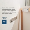 image:imagePHS French Cleat Hanger 6 in Holds 50 lb 3 Pairs  Aluminum z clips mirror hanging hardware mounting brackets for cabinets frames amp whiteboards50 pairs