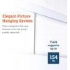 image:imagePHS Gallery Rail System Kit 79 in Holds 154 lb Steel Cords  TR100 wall track steel cords amp artwork hooks complete art hanging system easy installation1