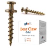 image:imagePHS Gold Bear Claw Hanger Screws Holds 30 lb 30 Pack for Drywall  Bear claw picture hanging screws holds Drings sawtooth wire keyholes in drywall plaster and wood studsGold