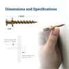 image:imagePHS Gold Bear Claw Hanger Screws Holds 30 lb 30 Pack for Drywall  Bear claw picture hanging screws holds Drings sawtooth wire keyholes in drywall plaster and wood studsGold