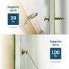 image:imagePHS Gold Bear Claw Hanger Screws Holds 30 lb 30 Pack for Drywall  Bear claw picture hanging screws holds Drings sawtooth wire keyholes in drywall plaster and wood studsGold