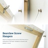 image:imagePHS Gold Bear Claw Hanger Screws Holds 30 lb 30 Pack for Drywall  Bear claw picture hanging screws holds Drings sawtooth wire keyholes in drywall plaster and wood studsGold