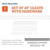 image:imagePHS Heavy Duty French Cleat Hanger 30 in Holds 250 lb  Aluminum z clips mirror hanging kit includes screws anchors amp bumpers for cabinets amp wall art