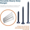 image:imagePHS Light French Cleat Hanger 12 in Holds 100 lbs 2 Pack  Heavy mirror hanging kit aluminum z clips for hanging headboard wall mount includes screws amp achors