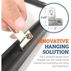 image:imagePHS Metal Frame DRing Picture Hangers 24 Pack with Screws  Lshaped Dring hangers picture framing hardware for back of aluminum frames hang artwork and photos screws included