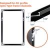 image:imagePHS Metal Picture Hangers DRing for 11 Profile Aluminum Frame 24 Pack  3 part metal picture hangers fits 11 profile aluminum frames picture framing hardware 15 by 05 inch