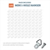 image:imagePHS Mini Triangle D Ring Picture Hangers 100 Pack with Screws Holds 5 lb  1hole triangle small d ring picture hangers pairs with picture wire for small wood frames or canvas art