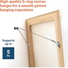 image:imagePHS Mini Triangle D Ring Picture Hangers 100 Pack with Screws Holds 5 lb  1hole triangle small d ring picture hangers pairs with picture wire for small wood frames or canvas art