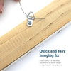 image:imagePHS Mini Triangle D Ring Picture Hangers 100 Pack with Screws Holds 5 lb  1hole triangle small d ring picture hangers pairs with picture wire for small wood frames or canvas art