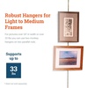 image:imagePHS Monkey Hangers Holds 33 lb 4 Pack for French Gallery Rods  Adjustable clamping hooks fits 4 mm square gallery rods compatible with french gallery hanging systems