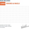 image:imagePHS Picture Hanging Hooks Holds 30 lb 100 Pack with Nails for Frames  Heavy duty nickel wall hangers picture hanging hardware for frames mirrors canvas amp artwork50 lb 1000Pack