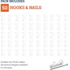 image:imagePHS Picture Hanging Hooks Holds 30 lb 100 Pack with Nails for Frames  Heavy duty nickel wall hangers picture hanging hardware for frames mirrors canvas amp artwork50 lb 50Pack