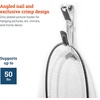 image:imagePHS Picture Hanging Hooks Holds 30 lb 100 Pack with Nails for Frames  Heavy duty nickel wall hangers picture hanging hardware for frames mirrors canvas amp artwork50 lb 1000Pack