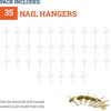 image:imagePHS Picture Hanging Nails Holds 20 lb 35 Pack One Step Hooks  Onestep brass picture hanging nails holds 20 lb disk design nail for small frames and photos on drywall