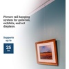 image:imagePHS Picture Rail Hanging System 5 Pack Molding Hooks amp Wire  Adjustable gallery rail hangers white molding hooks invisible wire gallery hanging system damagefree art display