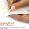 image:imagePHS Round Rubber Bumper Pads 123 in 16 Pack Clear for Glass Tables  Selfadhesive antislip pads thin rubber spacers noscratch protection for glass tabletops cutting boards amp furniture48 Pack