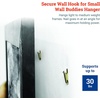 image:imagePHS Small Wall Buddies Picture Hangers Holds 30 lb 5 Pack with Nails  Picture hanging kit includes replacement hooks amp nails holds 60 lb large frames amp mirrors for drywall plaster wood walls