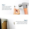 image:imagePHS Small Wall Buddies Picture Hangers Holds 30 lb 5 Pack with Nails  Picture hanging kit includes replacement hooks amp nails holds 60 lb large frames amp mirrors for drywall plaster wood walls