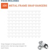 image:imagePHS Snap Hangers for 11 Metal Picture Frames No Tools Needed 100 Pack  Boomerang design toolfree installation no screws required fast amp secure frame mounting