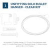 image:imagePHS Steel Cable Art Hanging System Holds 25 lb No Track Ceiling Mount  Adjustable picture hangers ceiling hanger gallery wall hanging system for photos frames amp artworks1 Pack