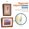 image:imagePHS Steel Cable Art Hanging System Holds 25 lb No Track Ceiling Mount  Adjustable picture hangers ceiling hanger gallery wall hanging system for photos frames amp artworks1 Pack