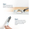 image:imagePHS T Lock Security Picture Hangers 5 Pack with Wrench for Cleats  Antitheft frame locks fits wood frame cleats tamperresistant security hardware10 Pack