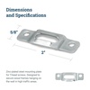 image:imagePHS TScrew Security Plate Lock 100 Pack Anti Theft Picture Hangers  Wood frame security picture mounting hardware Tscrew lock system anti theft for hightraffic wall art1