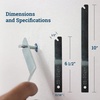 image:imagePHS TScrew Security T Wrench 2 Pack Tool for Installing T Screws  Lock t wrench set for anti theft picture hangers short and long reach that installs and removes Thead screws
