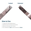 image:imagePHS TScrew Security T Wrench 2 Pack Tool for Installing T Screws  Lock t wrench set for anti theft picture hangers short and long reach that installs and removes Thead screws