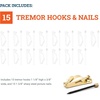 image:imagePHS Tremor Proof Heavy Duty Picture Hanging Hooks Holds 30 lb 100 Pack  Earthquake proof heavy duty picture hanging hooks holds up to 30 lb of mirrors and wall art for drywall and plaster walls15