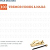 image:imagePHS Tremor Proof Heavy Duty Picture Hanging Hooks Holds 30 lb 100 Pack  Earthquake proof heavy duty picture hanging hooks holds up to 30 lb of mirrors and wall art for drywall and plaster walls100