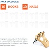 image:imagePHS Tremor Proof Heavy Duty Picture Hanging Hooks Holds lb 15 Pack  Earthquake proof heavy duty picture hanging hooks holds up to 75 lb of mirrors and wall art for drywall and plaster walls10