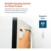 image:imagePHS Wall Buddies Picture Hangers Holds 60 lb 5 Pack with Nails amp Screws  Selfleveling sawtooth mounting brackets for flush mount on wood picture frames holds 30 lb