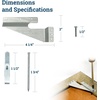 image:imagePHS Wall Buddies Picture Hangers Holds 60 lb 5 Pack with Nails amp Screws  Selfleveling sawtooth mounting brackets for flush mount on wood picture frames holds 30 lb