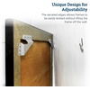 image:imagePHS Wall Buddies Picture Hangers Holds 60 lb 5 Pack with Nails amp Screws  Selfleveling sawtooth mounting brackets for flush mount on wood picture frames holds 30 lb